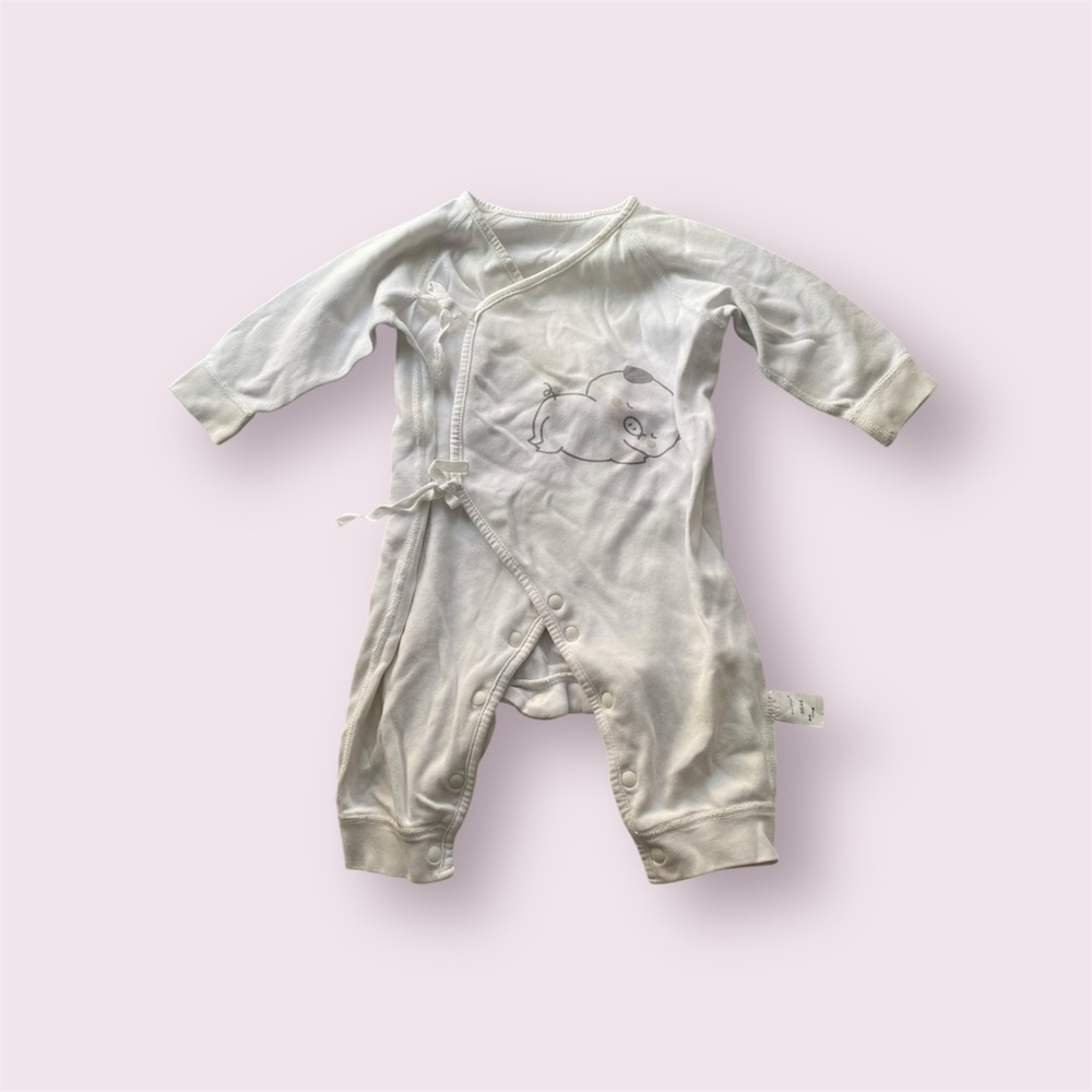 Baby White Cotton Onesie Bodysuit